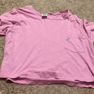 Pink large cropped top